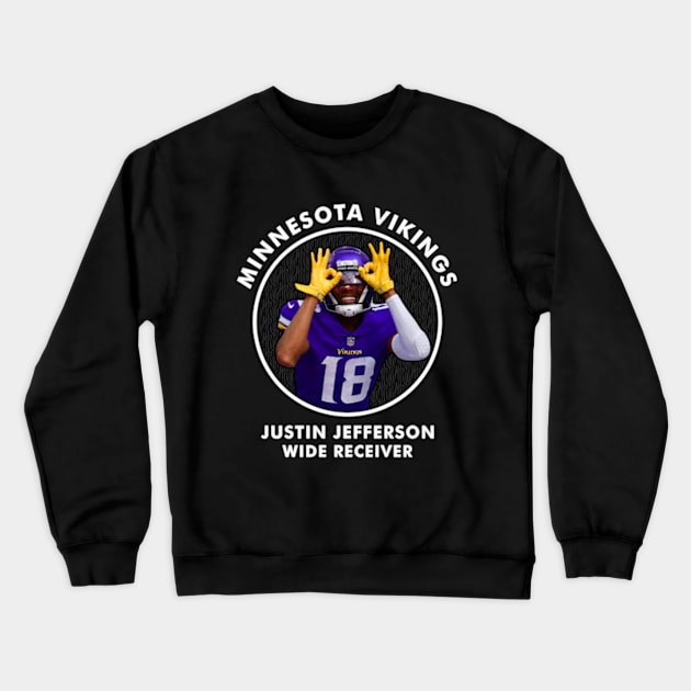 JUSTIN JEFFERSON - WR - MINNESOTA VIKINGS Crewneck Sweatshirt by Mudahan Muncul 2022